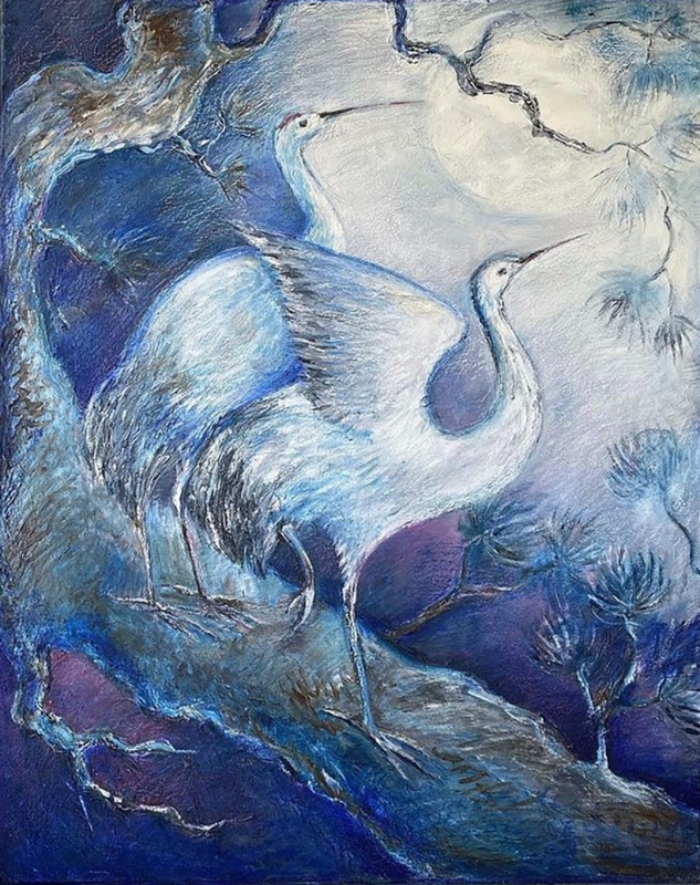 Love in the moonlight by artist Anastasia Shimanskaya